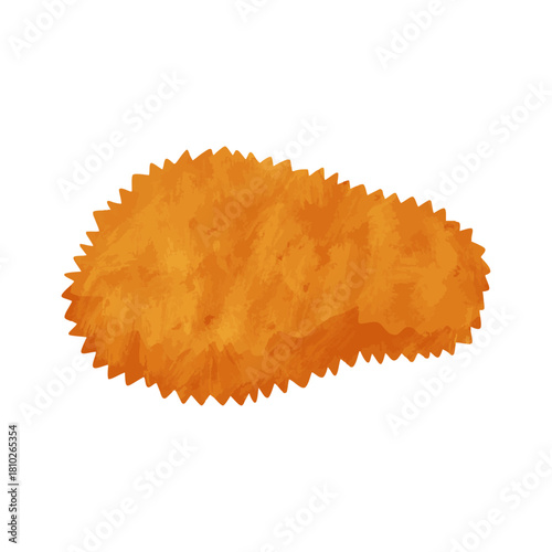 とんかつ　水彩風手描きベクターイラスト