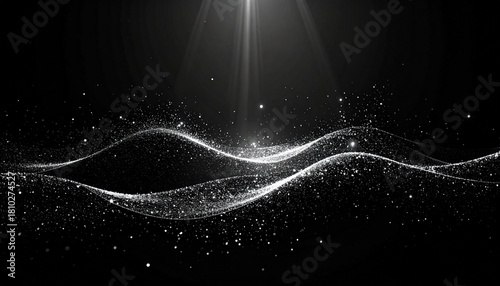 細かいホワイトラメが広がる透明感の高画質背景