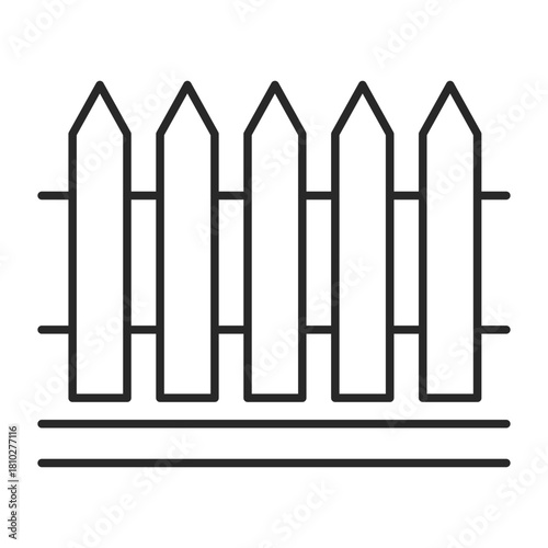 real estate fence line icon