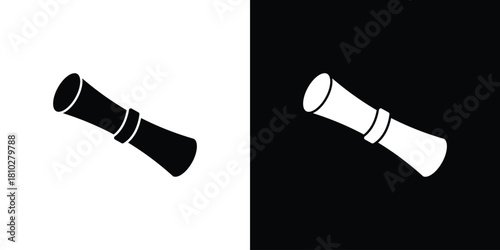 Diploma icons symbols in flat style.