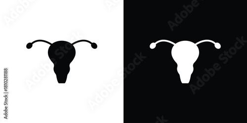 Eolic energy icons symbols in flat style.