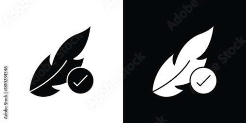 Hypoallergenic tested icons symbols in flat style.