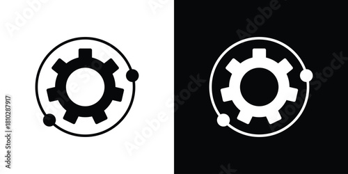 Operation icons symbols in flat style.