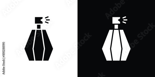 Parfum icons symbols in flat style.