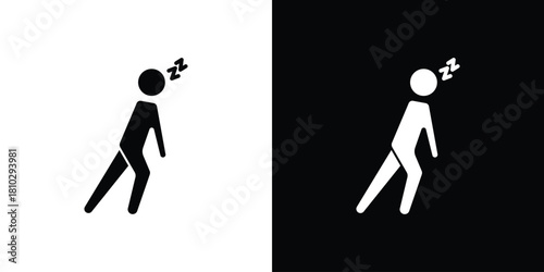 Tired icons symbols in flat style.