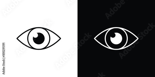 Visible icons symbols in flat style.