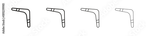 Boomerang icons collection web design, minimal line style