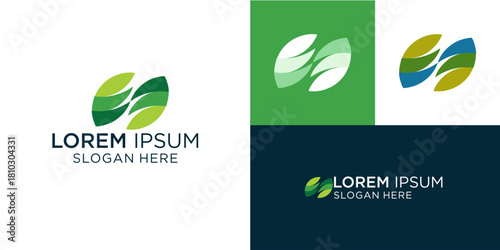 Leaf emblem for organic brand identity, fresh green logo design symbolizing growth and sustainability for eco-friendly companies, a visually appealing nature-inspired icon