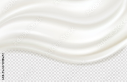Melting creamy ice cream texture with glossy sugary drips in liquid vector style.