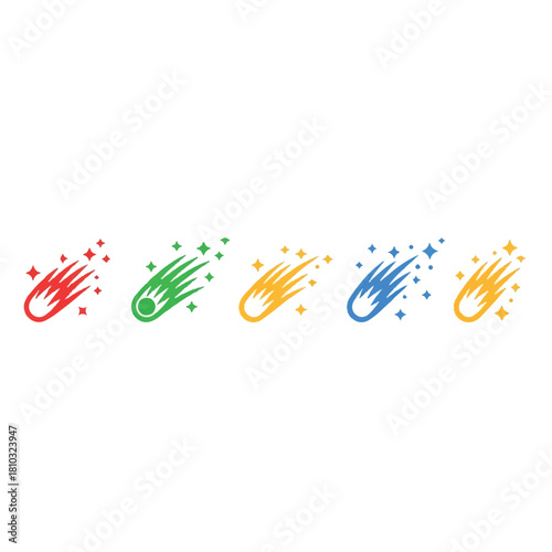 Colorful Comets: A Vibrant Collection of Celestial Wonders.