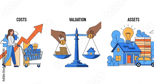 Vector illustrations showcasing diverse hands performing essential hygiene and care routines washing with soap, applying lotion, using sanitizer, and cleaning with wet wipes