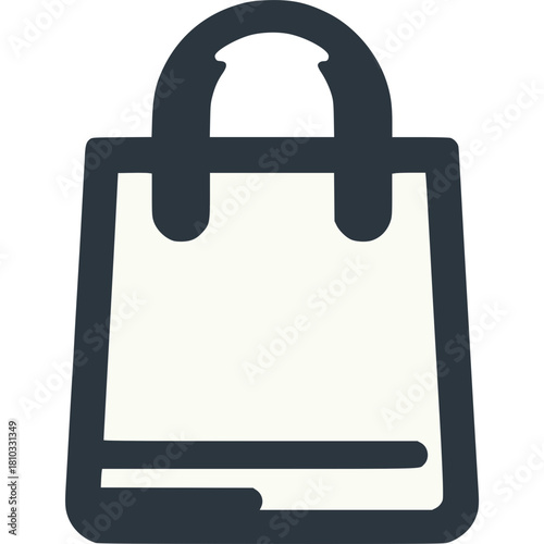 Grocery Bag Icon Vector