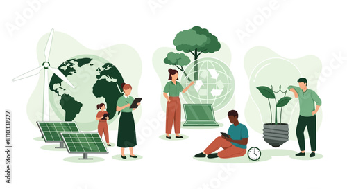 Promoting Sustainable Living and Renewable Energy People Innovating for Environmental Protection and a Green Future Development