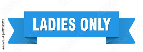 ladies only ribbon isolated on transparent background. ladies only ribbon