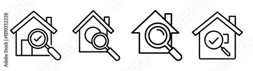 Find your perfect home real estate inspection checklist search property house hunting concept