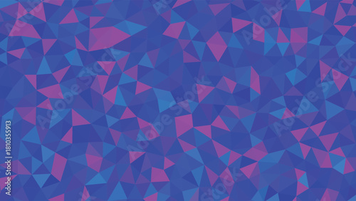 Abstract geometric background with triangle shapes in blue and pink shades