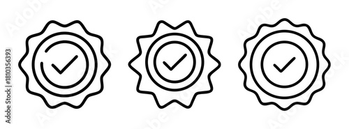 Check mark vector set: approval, verification, quality, success, tick, correct, valid, choice