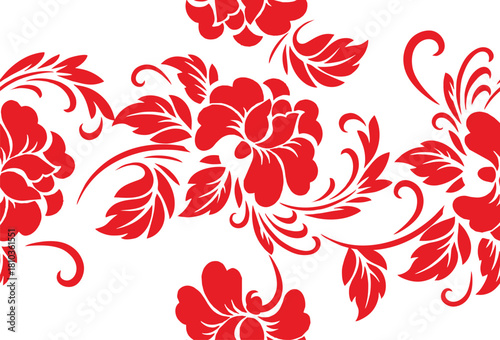 A variety of Indonesian batik that is very famous for its floral motifs