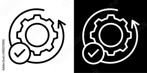 Recovery Arrow  Icon Set White Style Collection