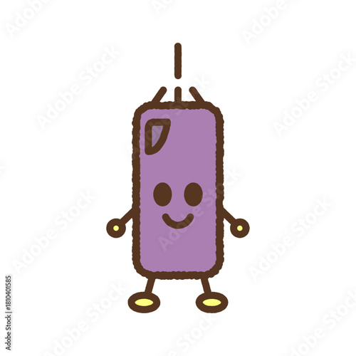 手書き風のキャラクターイラストアイコン　サンドバッグ