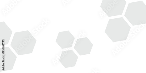 Minimal abstract collage using hexagonal photo frames in a 2:1 aspect ratio