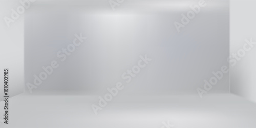 Minimalistic white background with soft light for presentations or product displays.