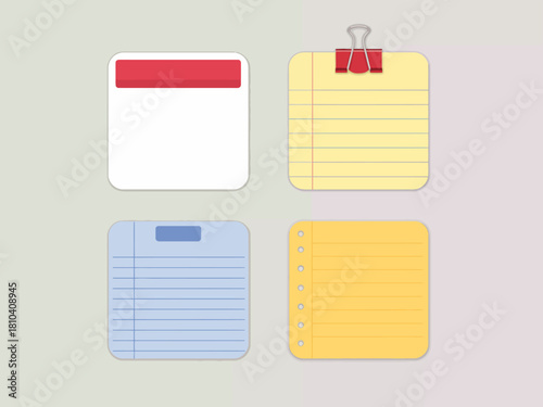 This image showcases a collection of colorful sticky notes arranged in a grid, perfect for organization and brainstorming activities in an office or study environment.
