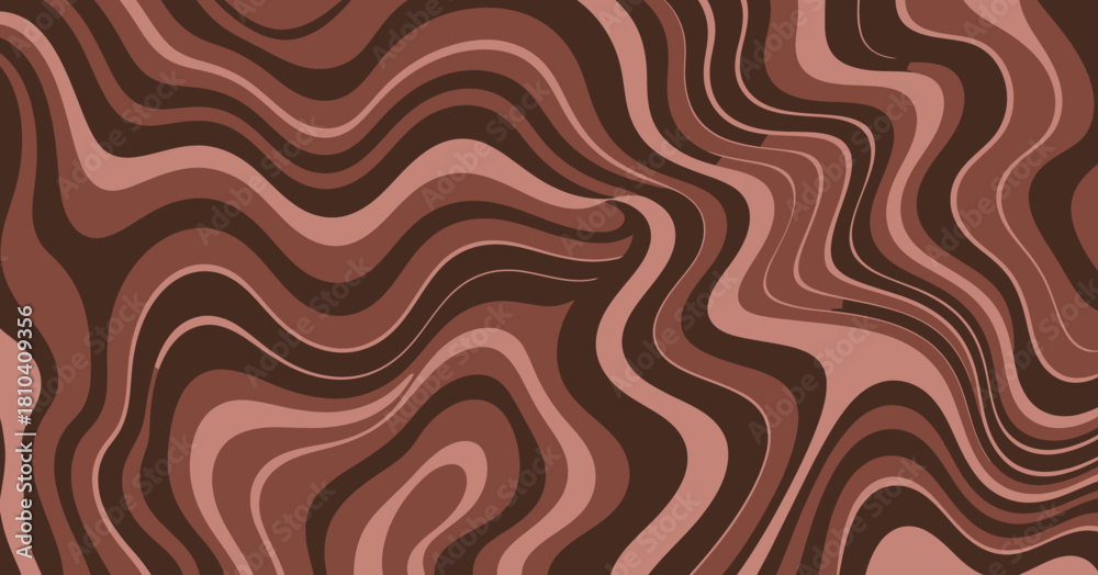 Obraz premium This image portrays a swirling abstract pattern with earthy tones, depicting fluidity and motion, ideal for representing dynamic concepts in design backgrounds.