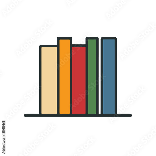 books on a white background