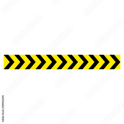 Black And Yellow Caution Tape Illustration Icon, Simple Icon Vector Design, best used for presentation, application, web and banner