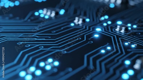 4K Microchip Circuit Board - A Detailed Look at Modern Technology and Digital Electronics