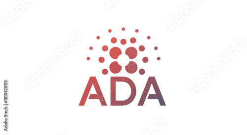 Cryptocurrency Symbol ADA: A modern digital asset symbol showcasing a decentralized finance system, reflecting innovation and technological advancement.