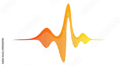  Soundwave Peak App Icon Energetic Audio Visualization of Ascending