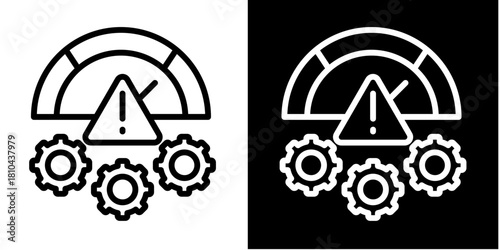 Tableau sur toile Risk Navigation  Icon Set Multiple Style Collection