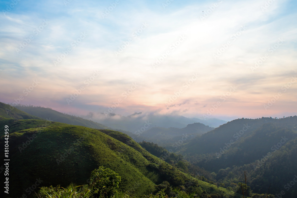 Fototapeta premium mountain landscape with clouds