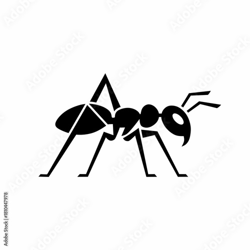 Simple Ant Icon Illustration Vector Image Insect Design