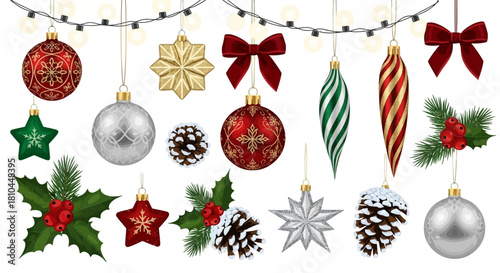 Ornaments hanging up