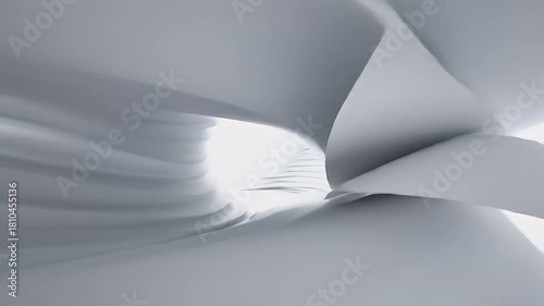Textured White Wavy Background with Soft Shadows and Highlights for Elegant Design and Visual Composition