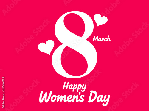 This vibrant image celebrates International Women's Day with bold graphics and a heartwarming message, highlighting women's empowerment and recognition on this special date.