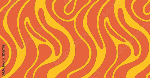 An abstract design featuring wavy lines and vibrant colors, creating a visually striking pattern that evokes feelings of movement, creativity, and artistic expression in digital art.