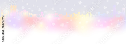 桜と光と雲の背景イラスト