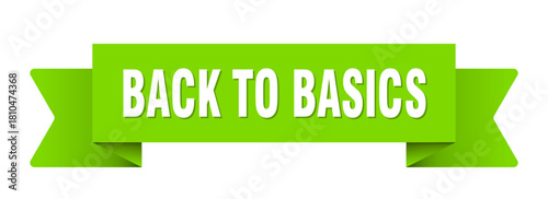 back to basics ribbon isolated on transparent background. back to basics ribbon