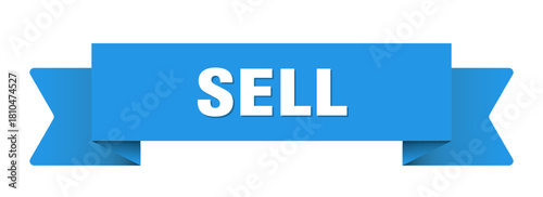 sell ribbon isolated on transparent background. sell ribbon