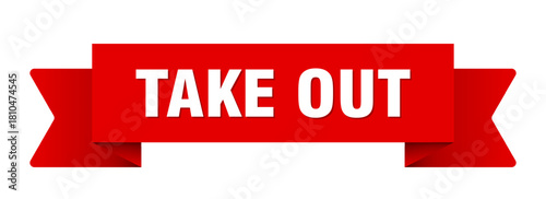 take out ribbon isolated on transparent background. take out ribbon