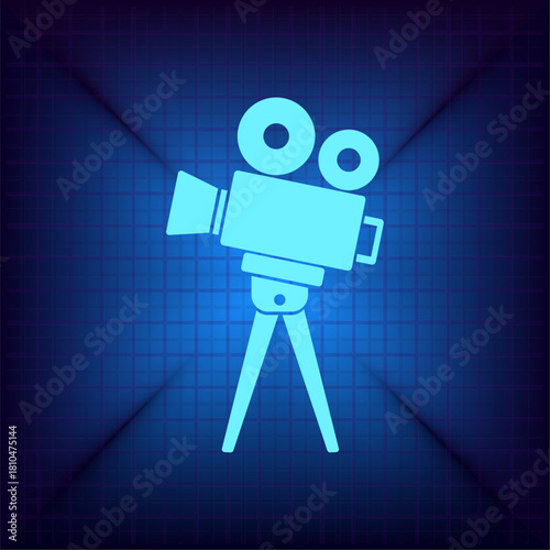 Vector illustration on a blue background