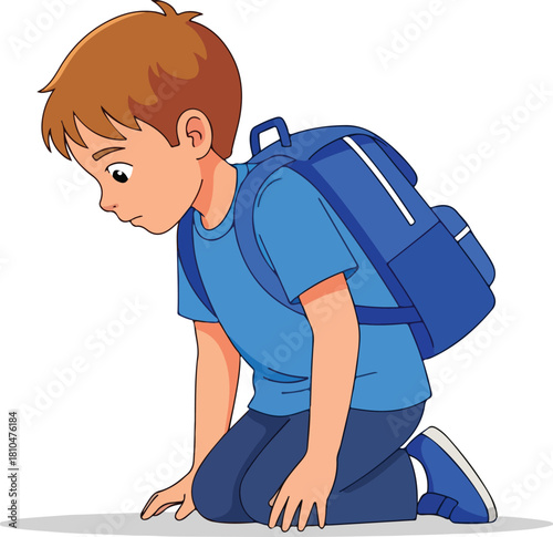 boy with a bottle of water