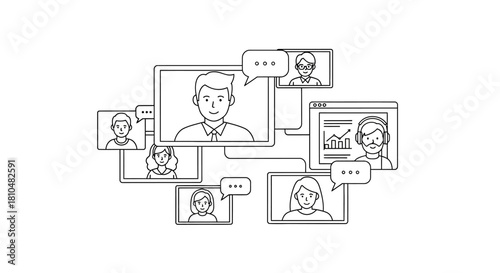 man and woman working on computer