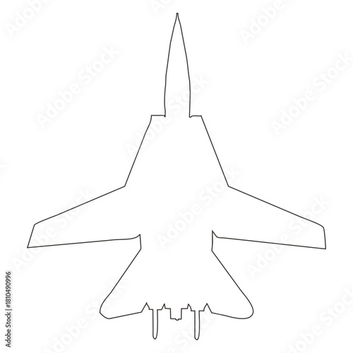 Jet Fighter Outline