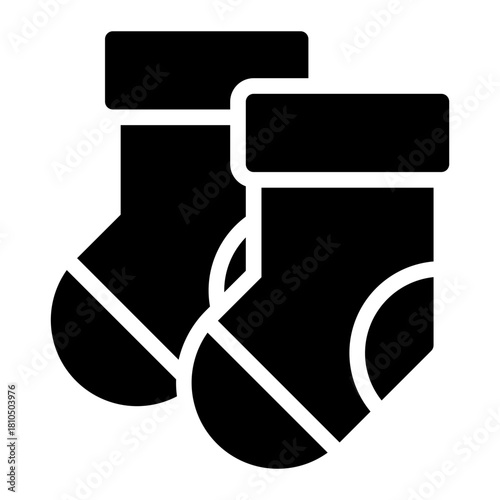 sock glyph icon