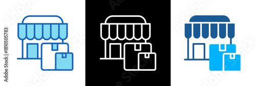 Depository lineblue icon